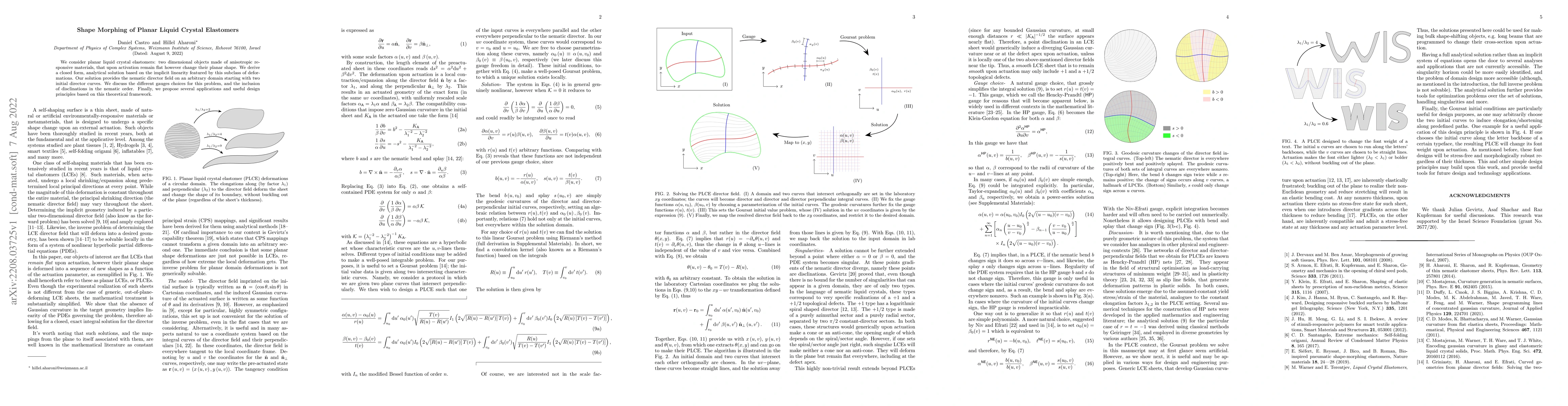Thumbnail for Shape Morphing of Planar Liquid Crystal Elastomers