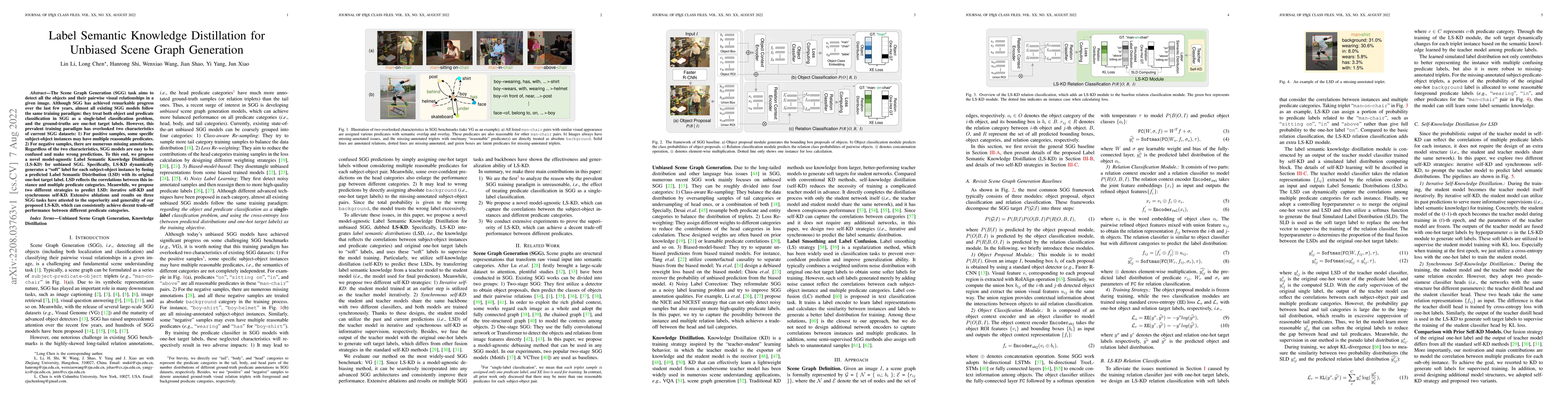 Thumbnail for Label Semantic Knowledge Distillation for Unbiased Scene Graph
  Generation