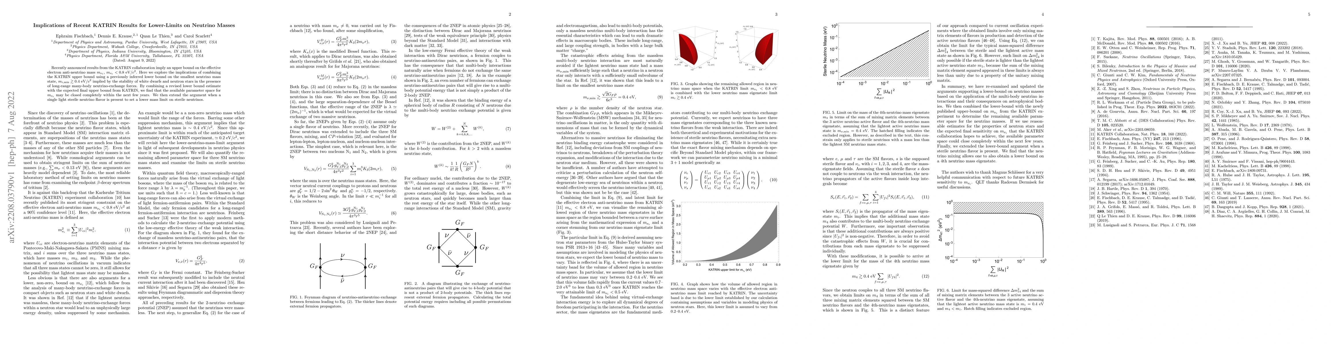 Thumbnail for Implications of Recent KATRIN Results for Lower-Limits on Neutrino
  Masses