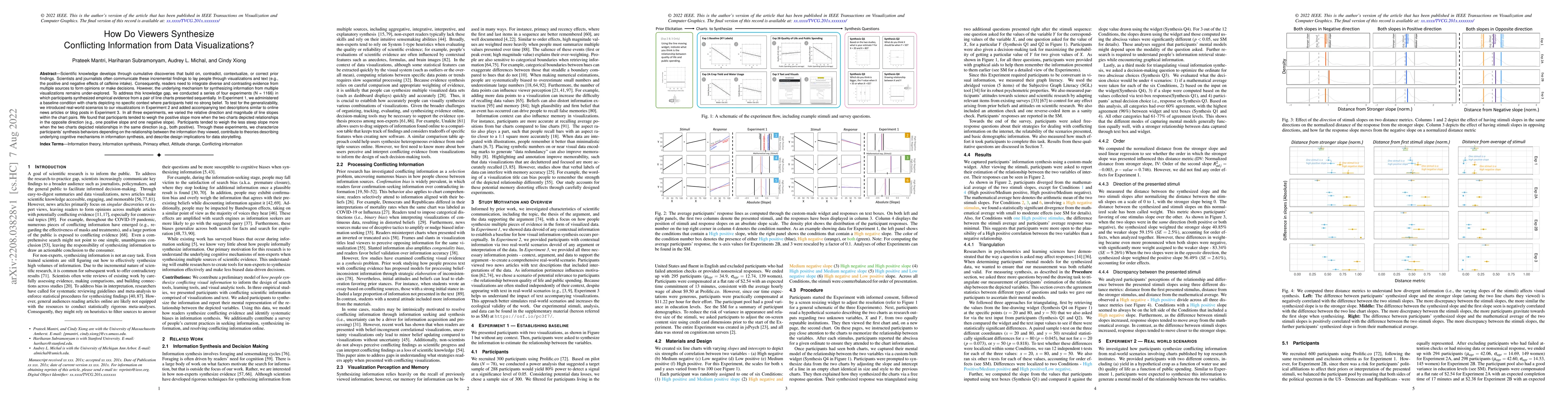 Thumbnail for How Do Viewers Synthesize Conflicting Information from Data
  Visualizations?