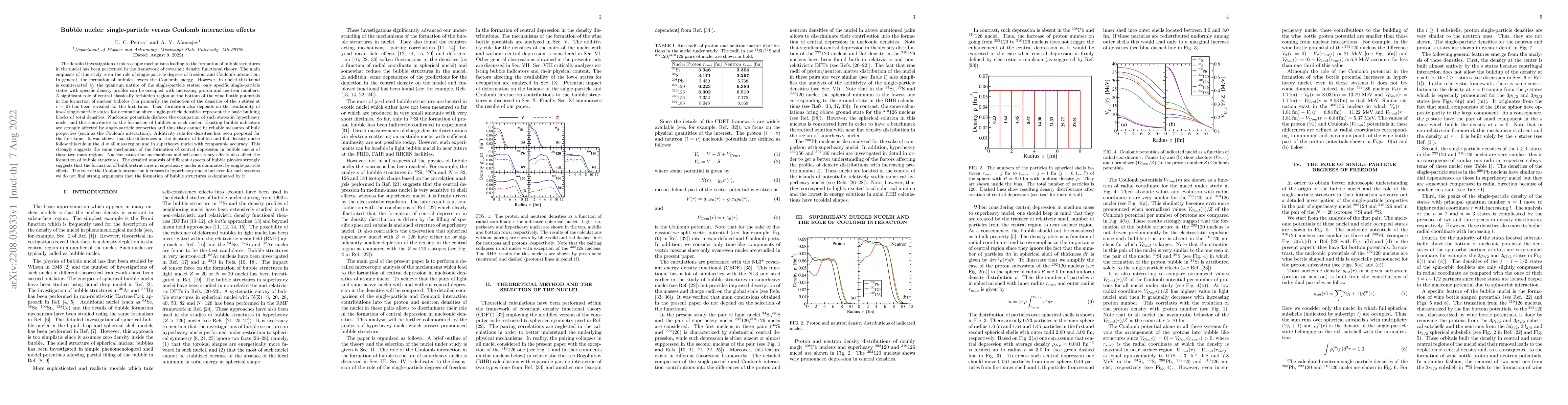 Thumbnail for Bubble nuclei: single-particle versus Coulomb interaction effects