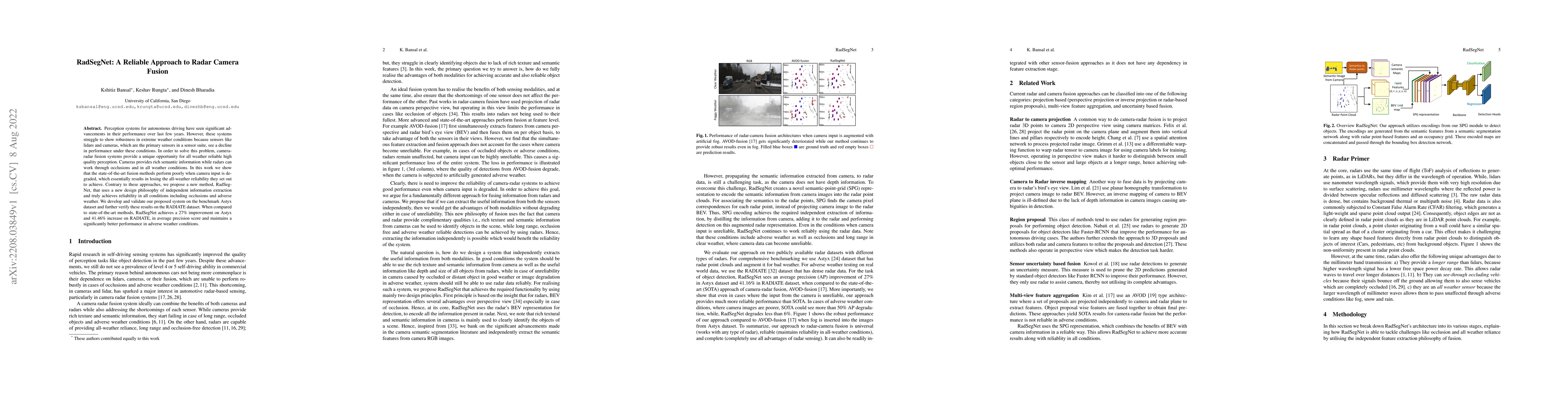 Thumbnail for RadSegNet: A Reliable Approach to Radar Camera Fusion