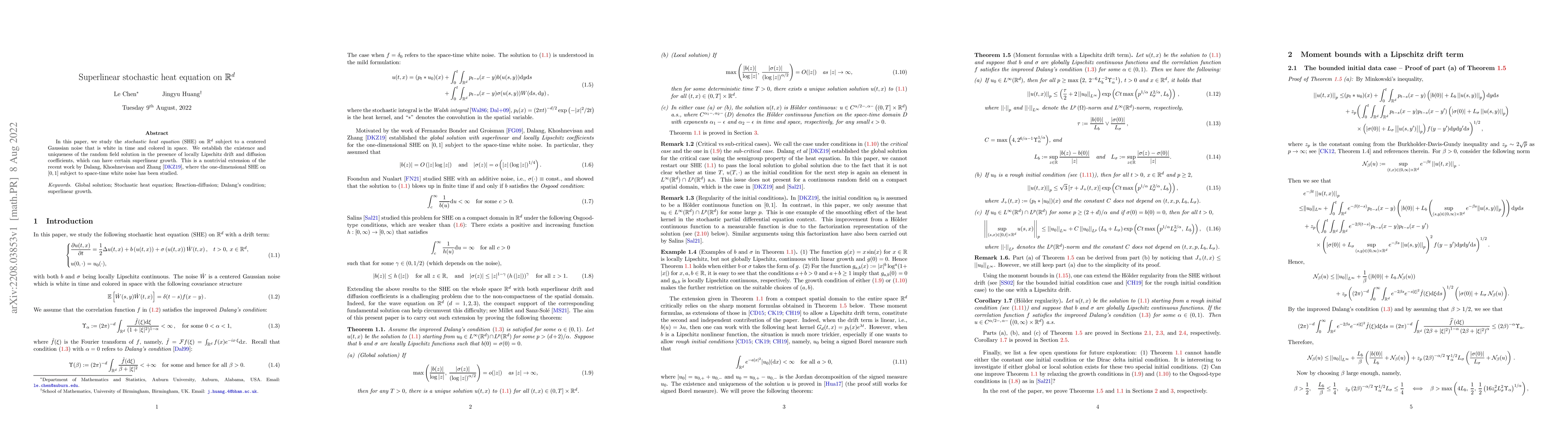 Thumbnail for Superlinear stochastic heat equation on $\mathbb{R}^d$