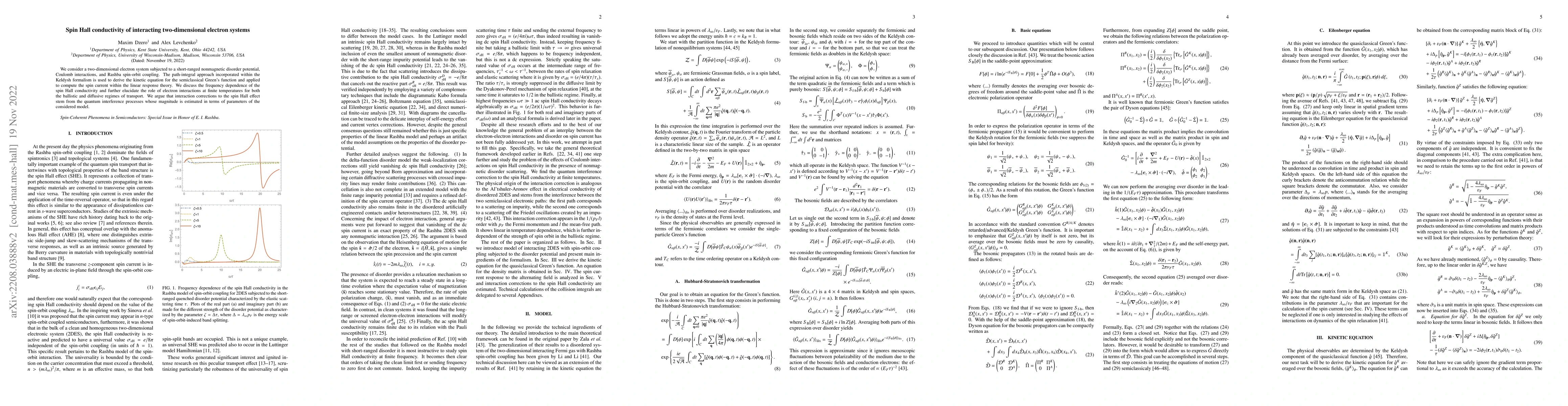 Thumbnail for Spin Hall conductivity of interacting two-dimensional electron systems