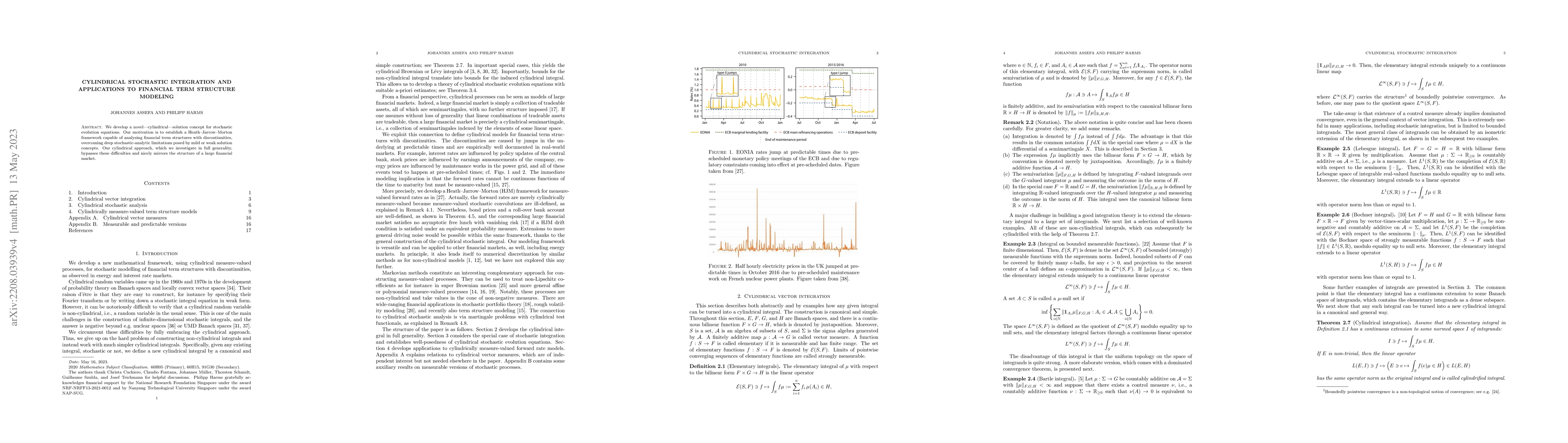 Thumbnail for Cylindrical stochastic integration and applications to financial term
  structure modeling