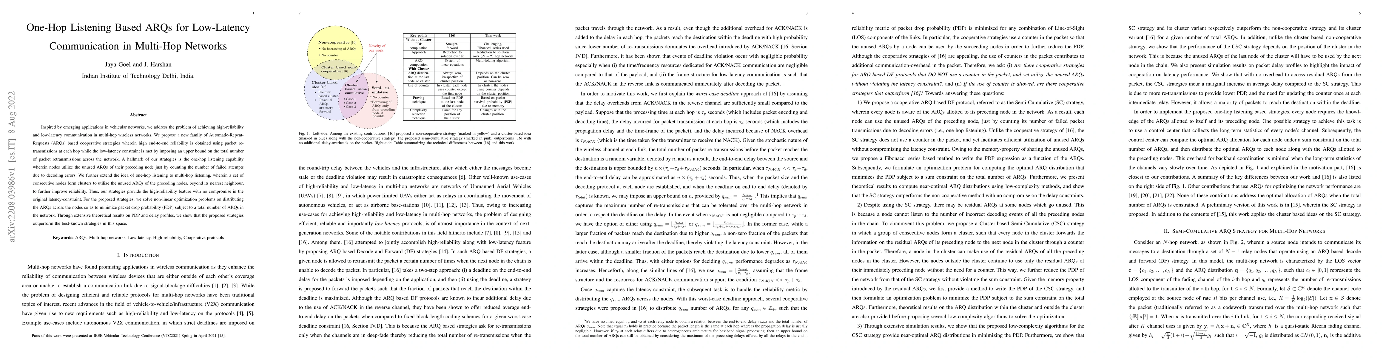 Thumbnail for One-Hop Listening Based ARQs for Low-Latency Communication in Multi-Hop
  Networks