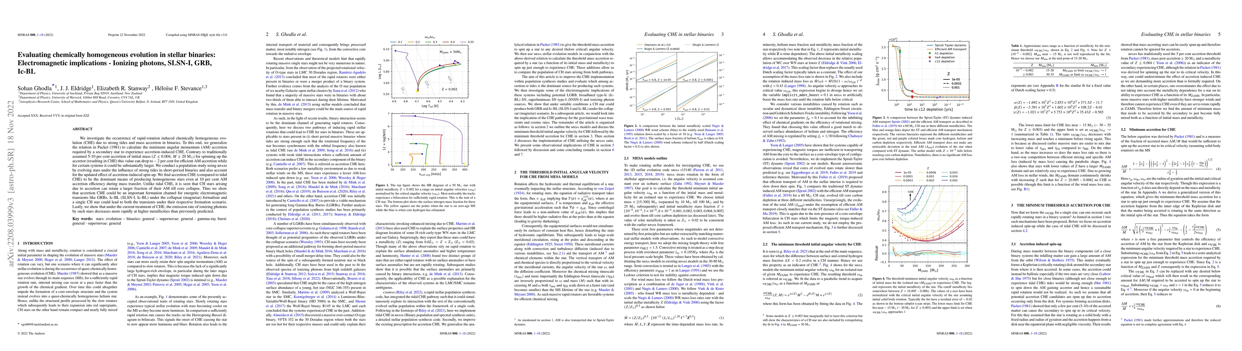 Thumbnail for Evaluating chemically homogeneous evolution in stellar binaries:
  Electromagnetic implications -- Ionizing photons, SLSN-I, GRB, Ic-BL
