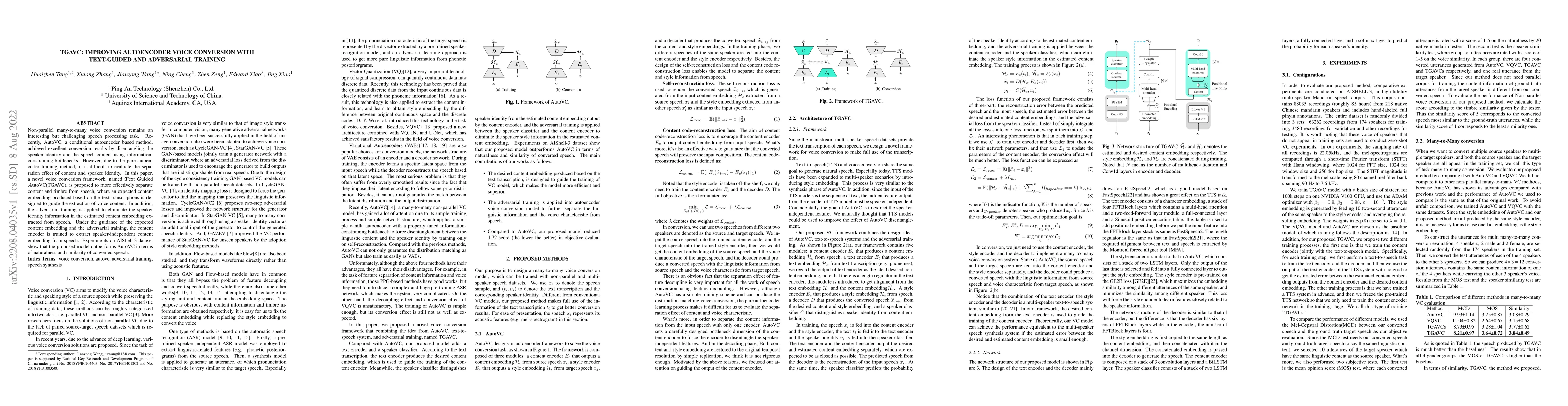 Thumbnail for TGAVC: Improving Autoencoder Voice Conversion with Text-Guided and
  Adversarial Training