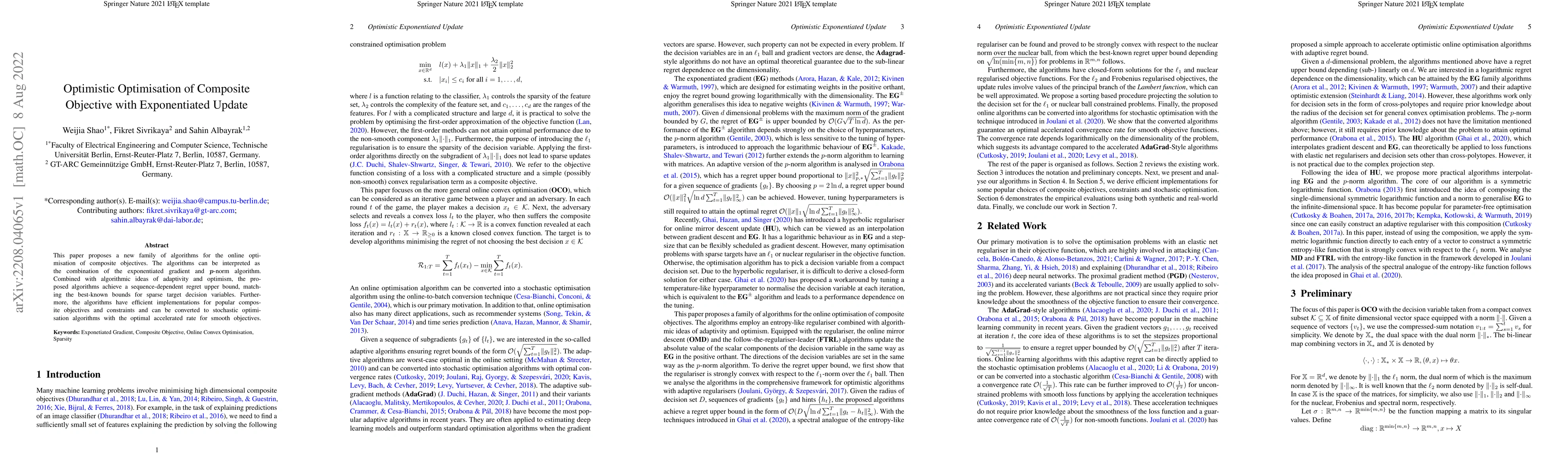 Thumbnail for Optimistic Optimisation of Composite Objective with Exponentiated Update