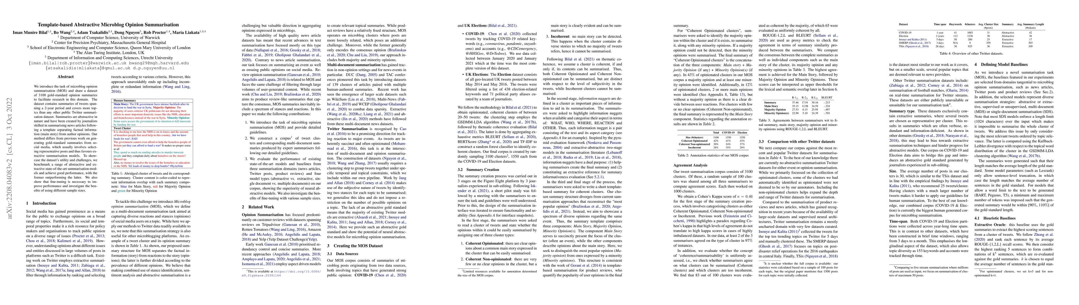 Thumbnail for Template-based Abstractive Microblog Opinion Summarisation