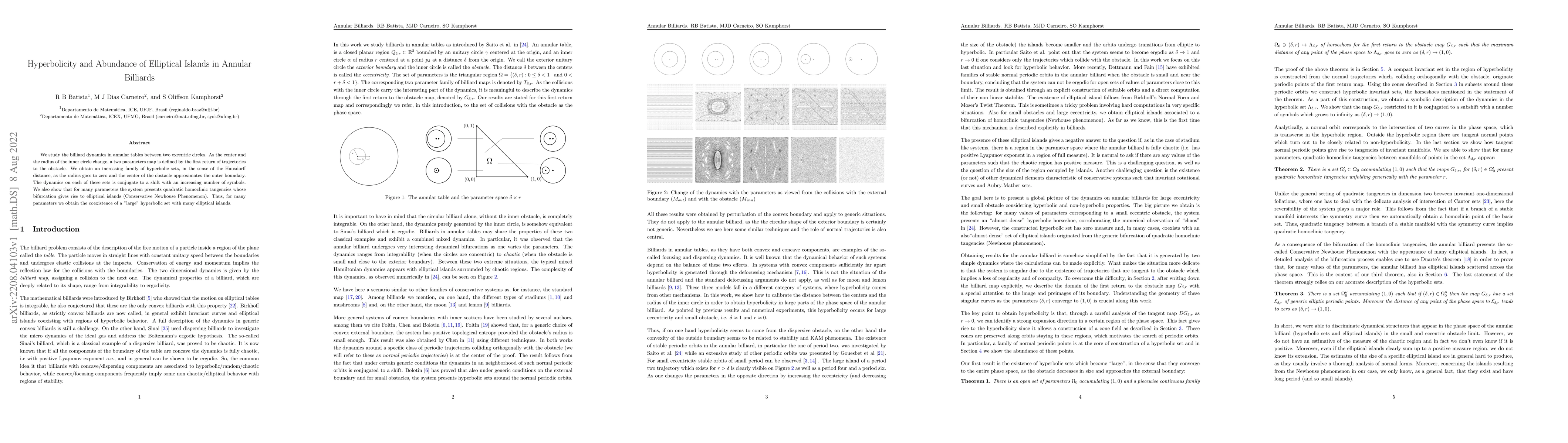 Thumbnail for Hyperbolicity and Abundance of Elliptical Islands in Annular Billiards