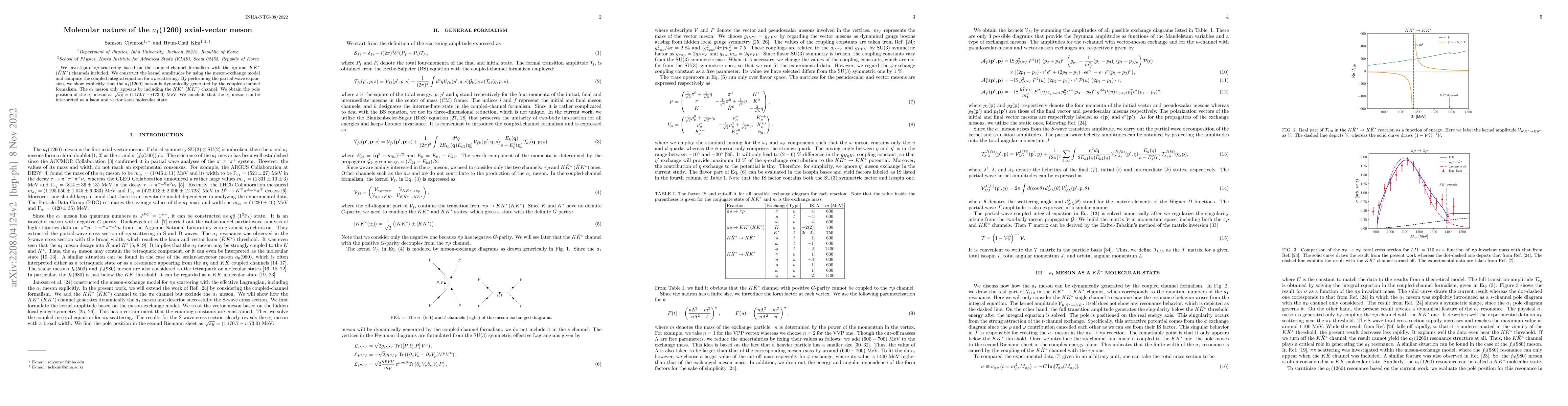 Thumbnail for Molecular nature of the $a_1$(1260) axial-vector meson