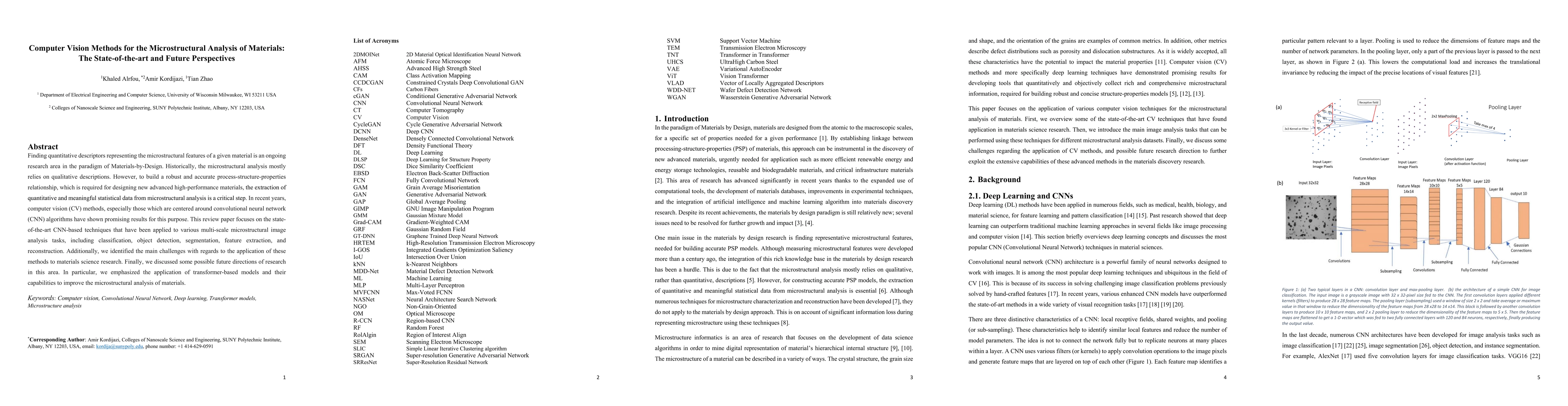 Thumbnail for Computer Vision Methods for the Microstructural Analysis of Materials:
  The State-of-the-art and Future Perspectives