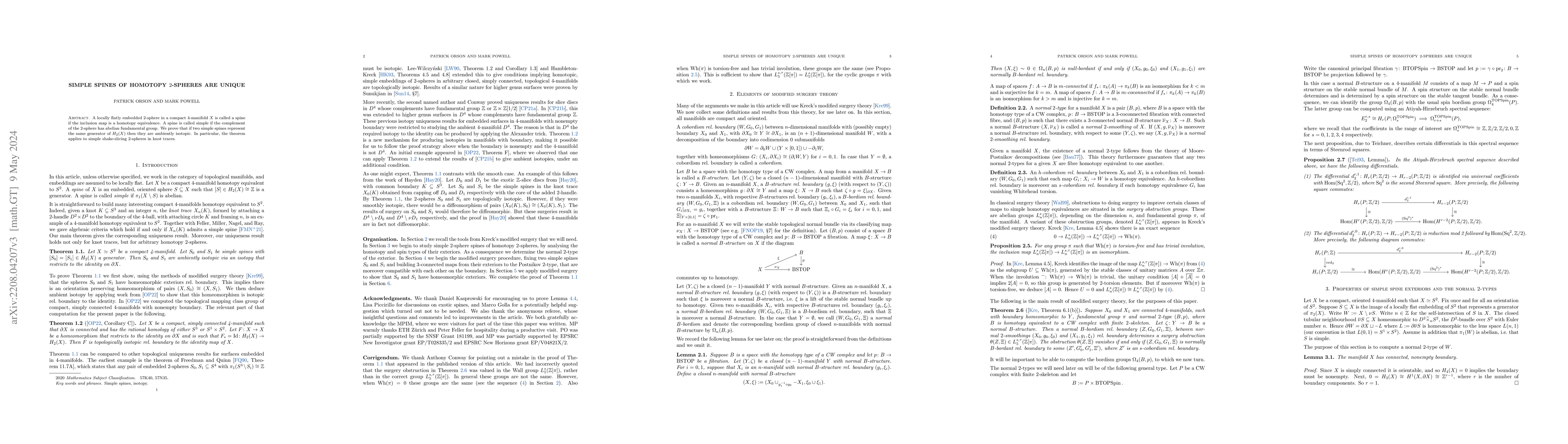 Thumbnail for Simple spines of homotopy 2-spheres are unique
