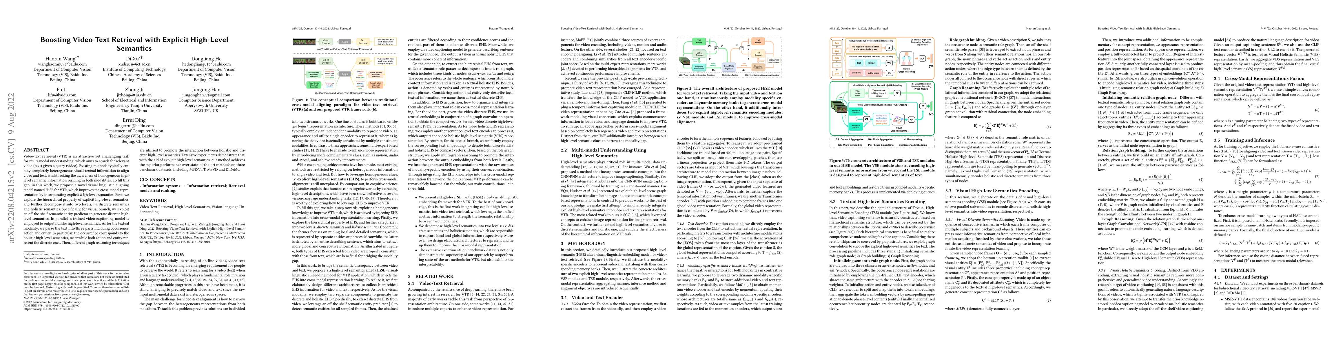 Thumbnail for Boosting Video-Text Retrieval with Explicit High-Level Semantics