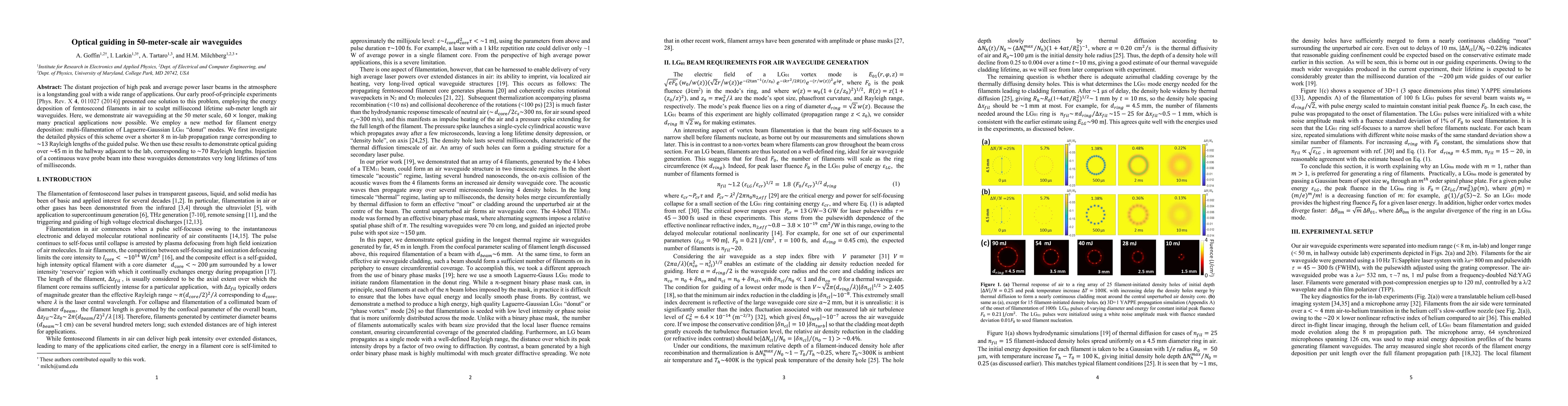 Thumbnail for Optical guiding in 50-meter-scale air waveguides