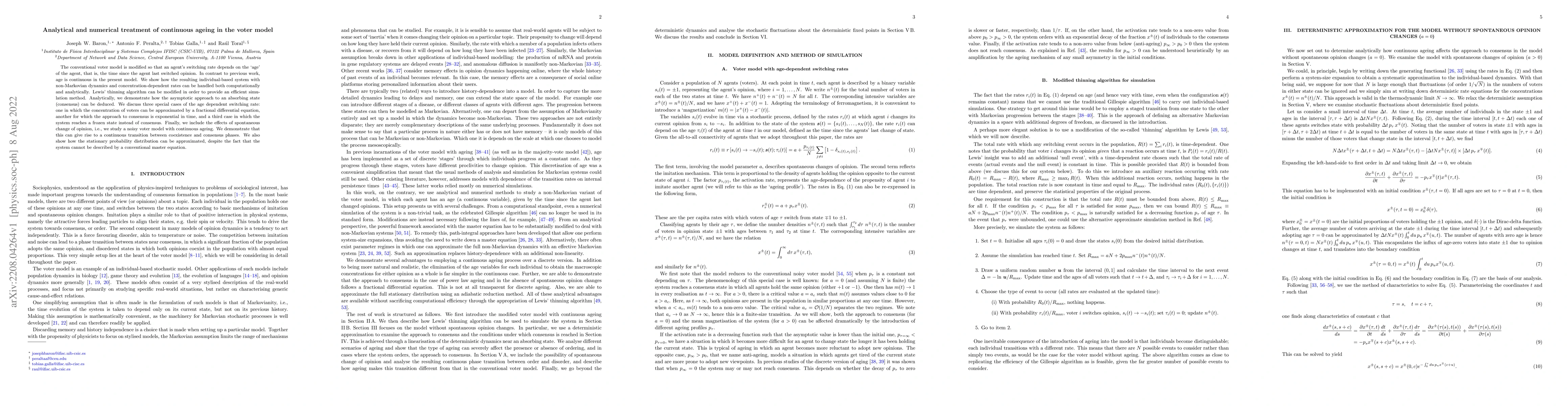 Thumbnail for Analytical and numerical treatment of continuous ageing in the voter
  model