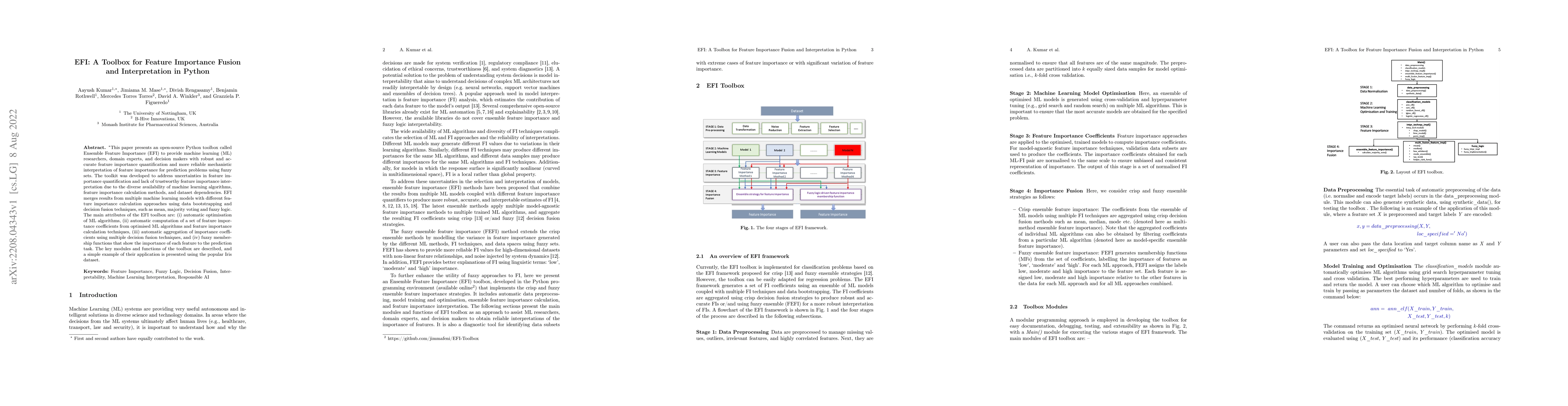 Thumbnail for EFI: A Toolbox for Feature Importance Fusion and Interpretation in
  Python