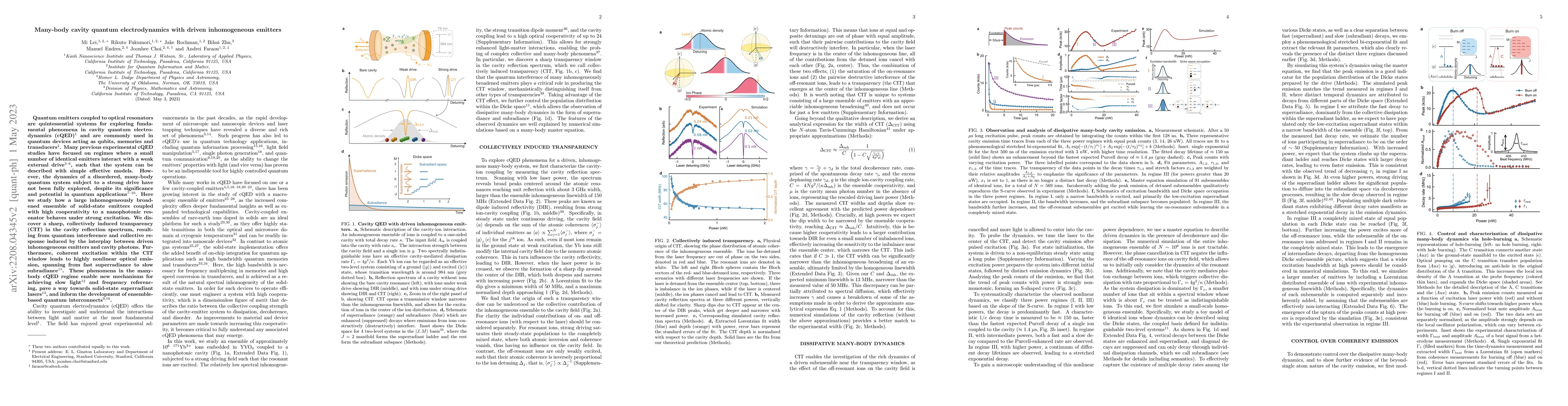 Thumbnail for Many-body cavity quantum electrodynamics with driven inhomogeneous
  emitters