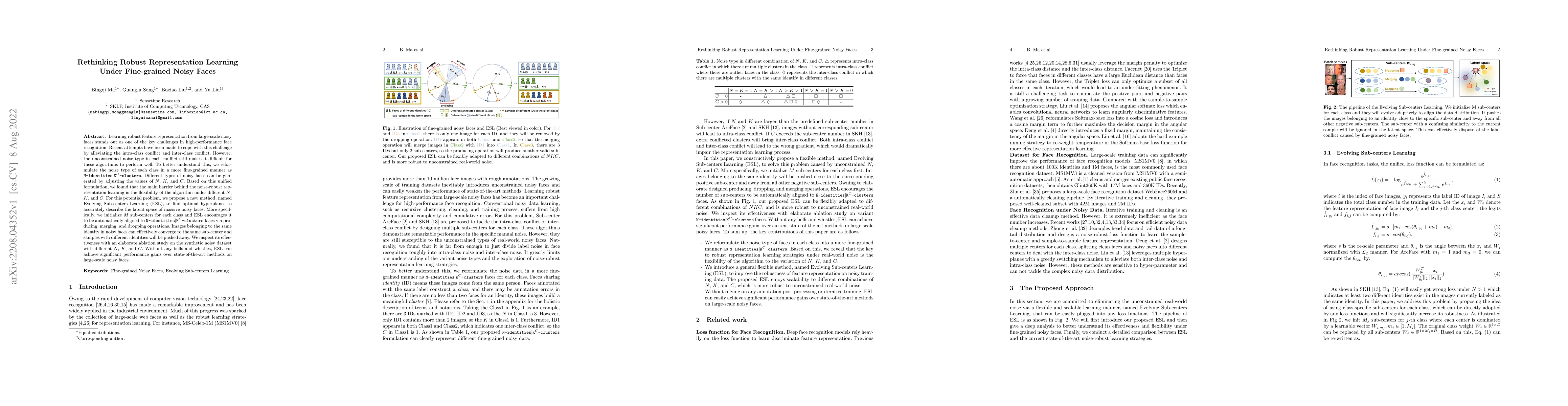 Thumbnail for Rethinking Robust Representation Learning Under Fine-grained Noisy Faces