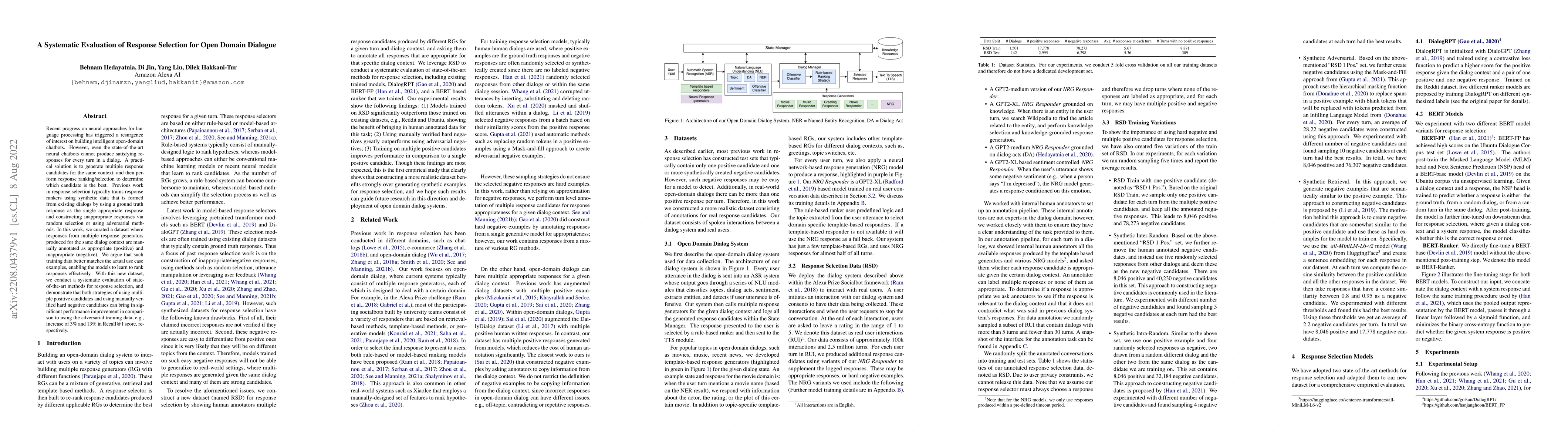 Thumbnail for A Systematic Evaluation of Response Selection for Open Domain Dialogue