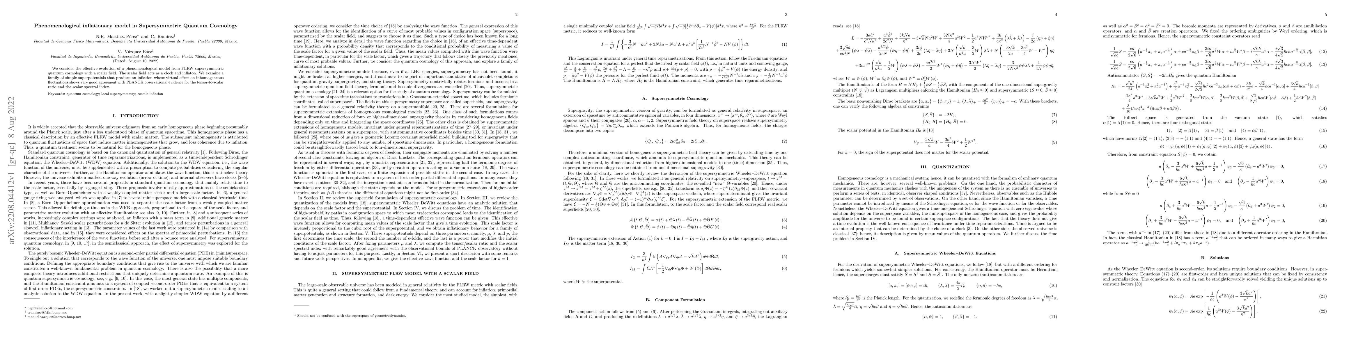Thumbnail for Phenomenological inflationary model in Supersymmetric Quantum Cosmology