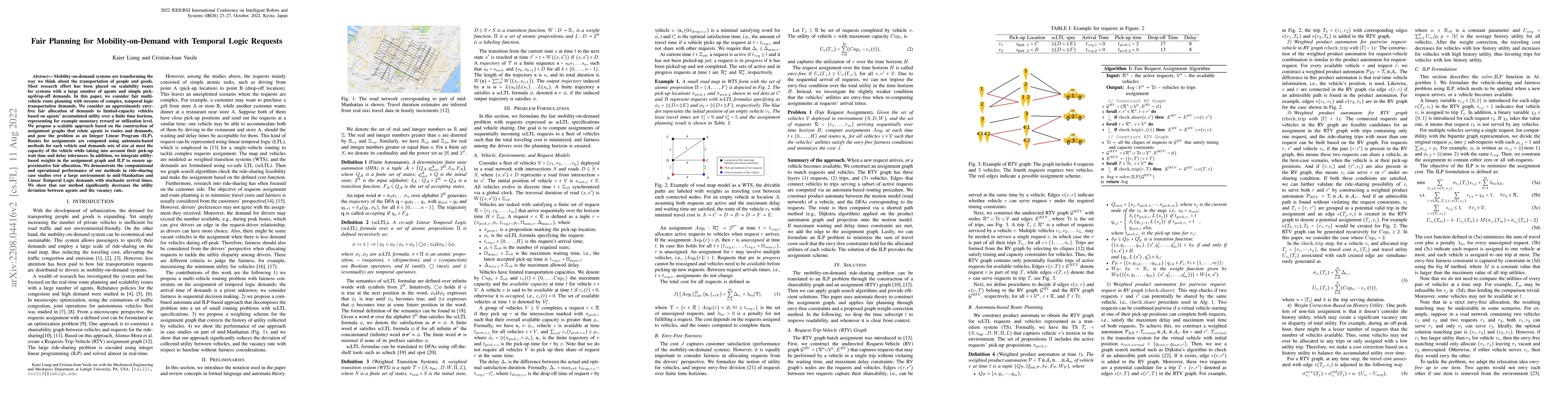 Thumbnail for Fair Planning for Mobility-on-Demand with Temporal Logic Requests