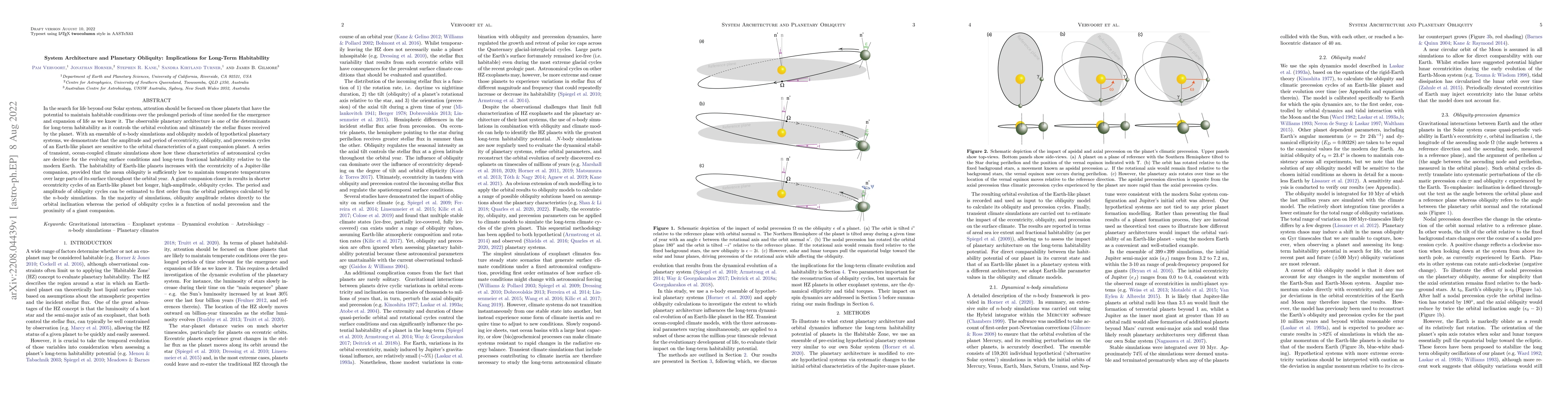 Thumbnail for System Architecture and Planetary Obliquity: Implications for Long-Term
  Habitability