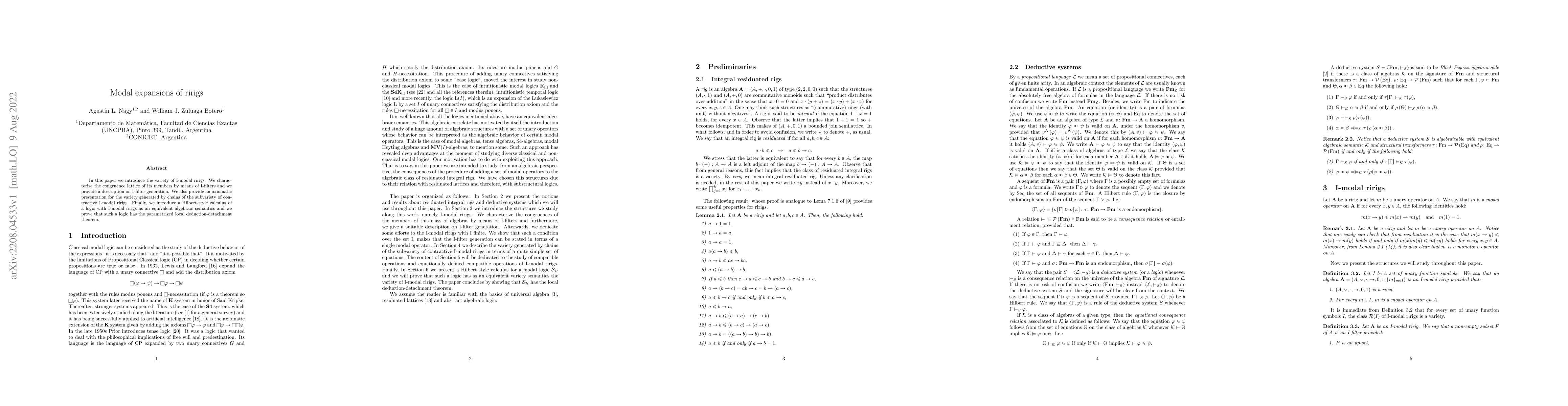 Thumbnail for Modal expansions of ririgs