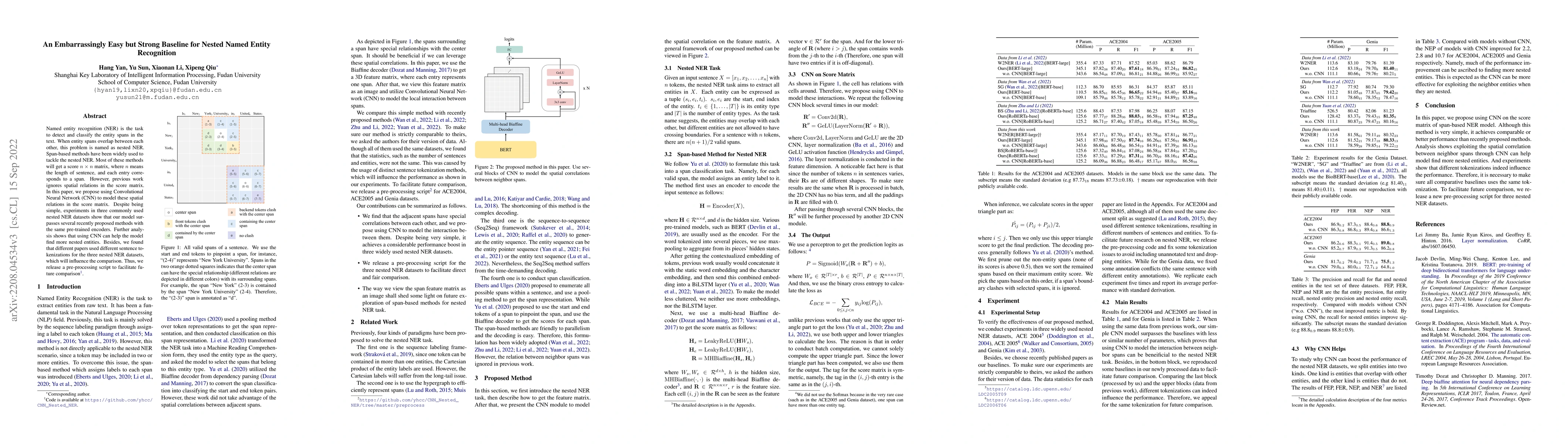 Thumbnail for An Embarrassingly Easy but Strong Baseline for Nested Named Entity
  Recognition