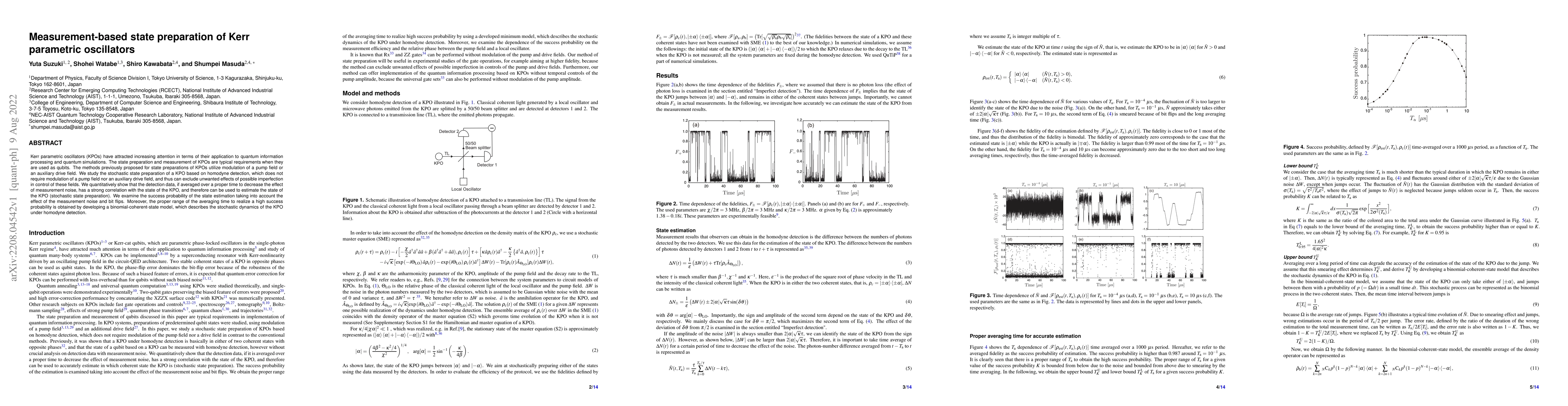 Thumbnail for Measurement-based state preparation of Kerr parametric oscillators