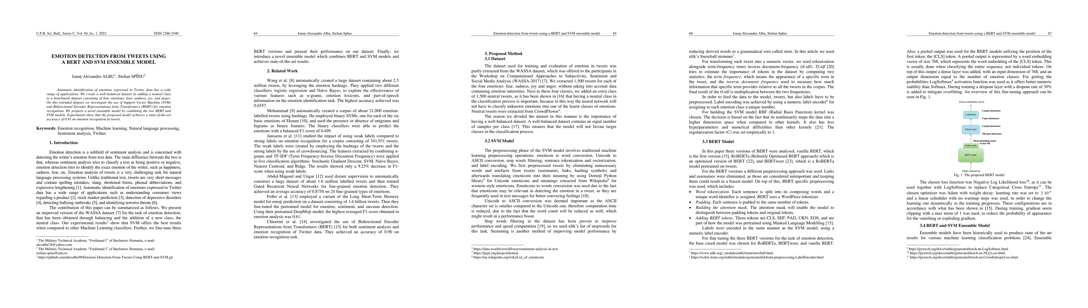 Thumbnail for Emotion Detection From Tweets Using a BERT and SVM Ensemble Model