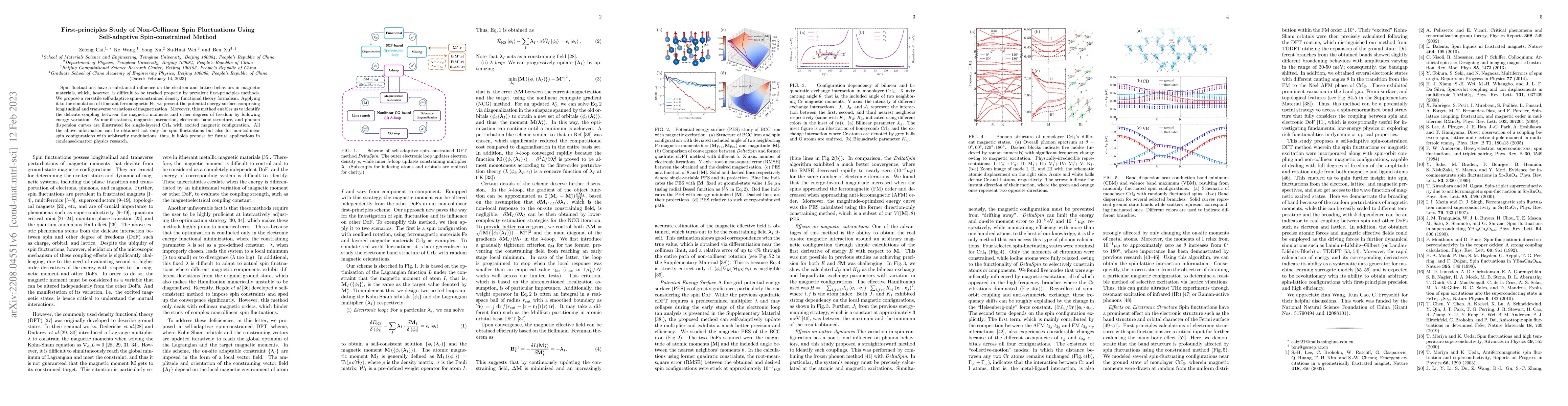 Thumbnail for First-principles Study of Non-Collinear Spin Fluctuations Using
  Self-adaptive Spin-constrained Method