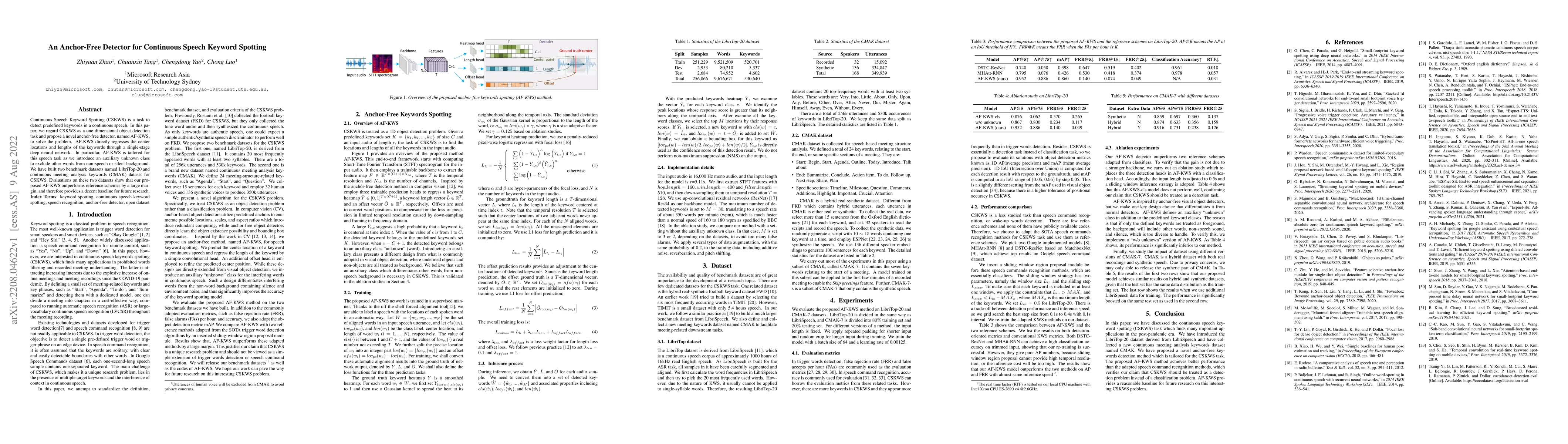 Thumbnail for An Anchor-Free Detector for Continuous Speech Keyword Spotting