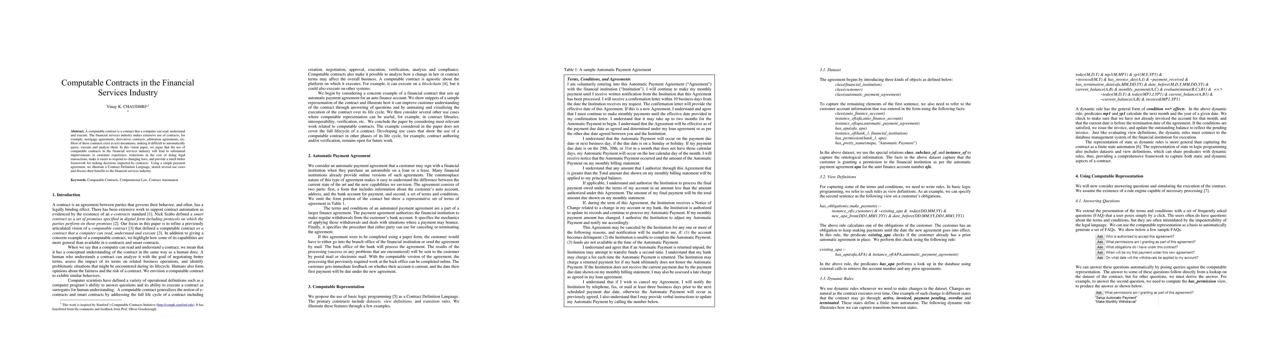 Thumbnail for Computable Contracts in the Financial Services Industry