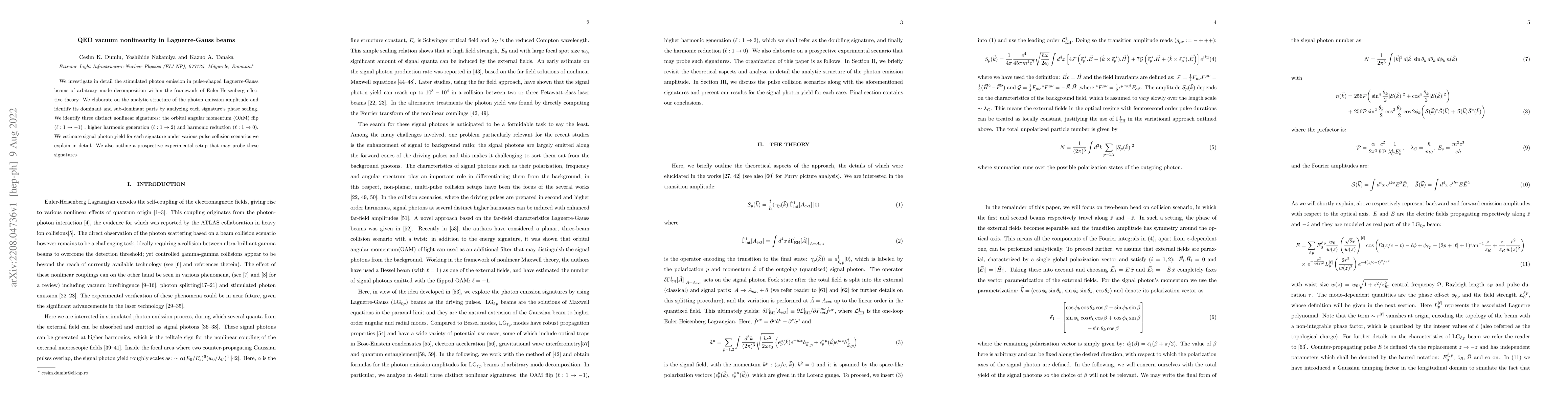Thumbnail for QED vacuum nonlinearity in Laguerre-Gauss beams