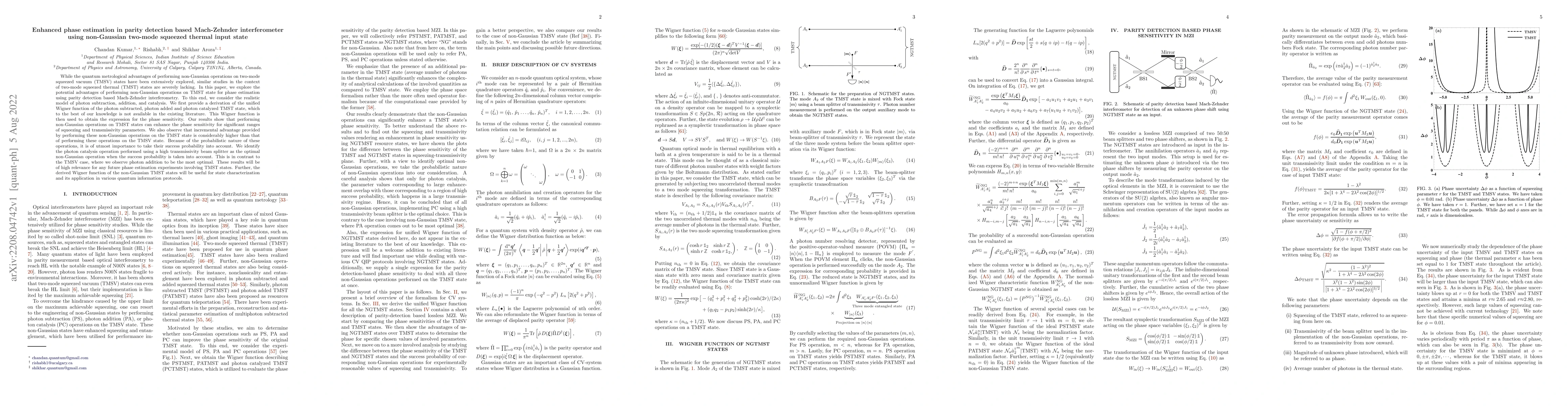 Thumbnail for Enhanced phase estimation in parity detection based Mach-Zehnder
  interferometer using non-Gaussian two-mode squeezed thermal input state
