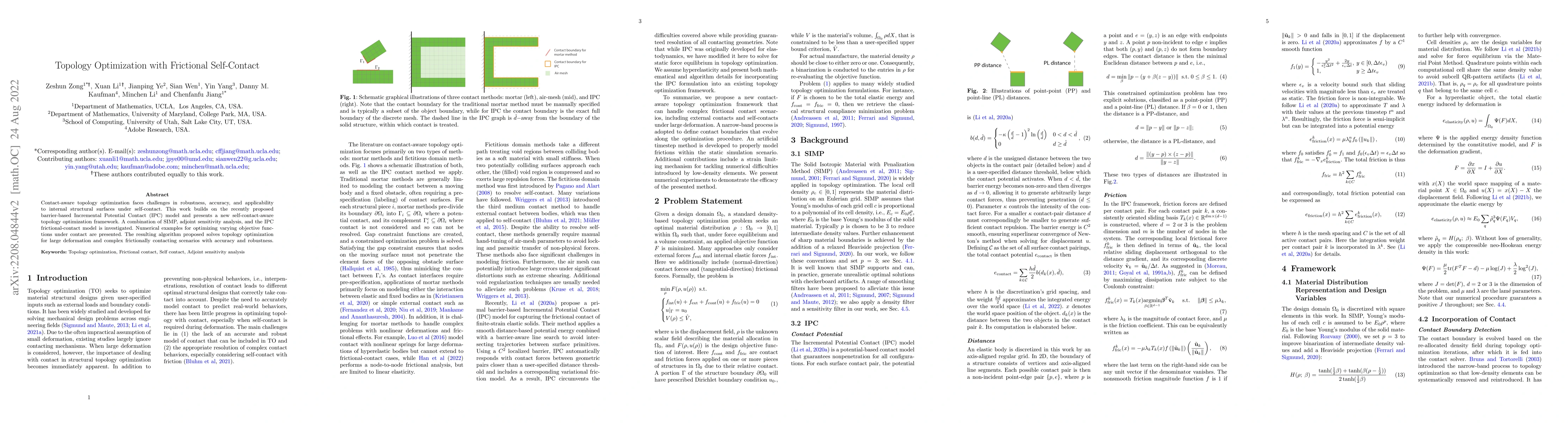Thumbnail for Topology Optimization with Frictional Self-Contact