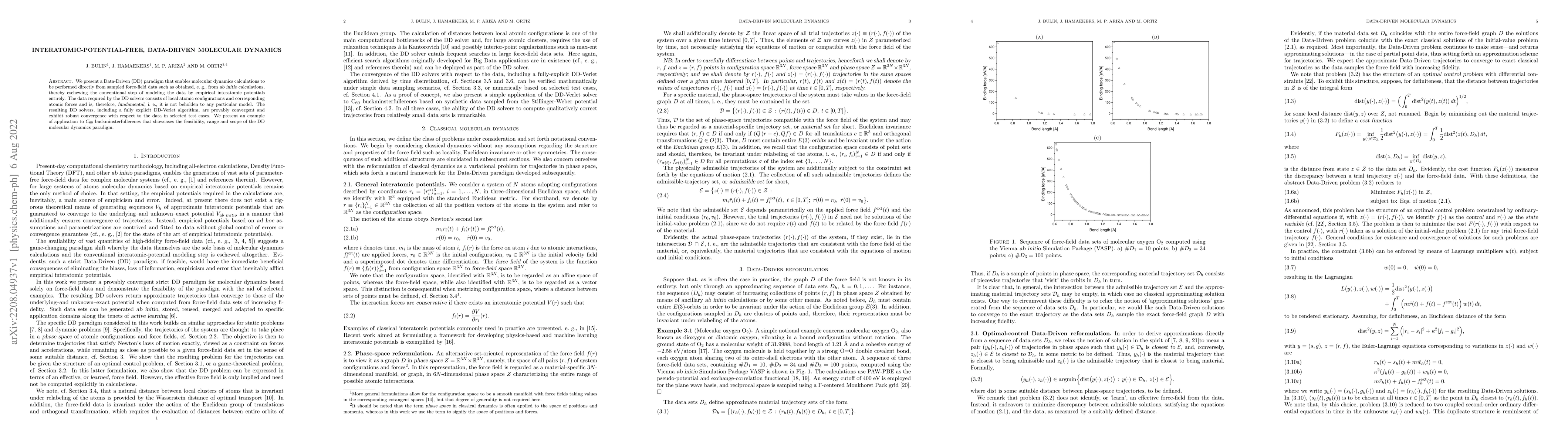 Thumbnail for Interatomic-Potential-Free, Data-Driven Molecular Dynamics