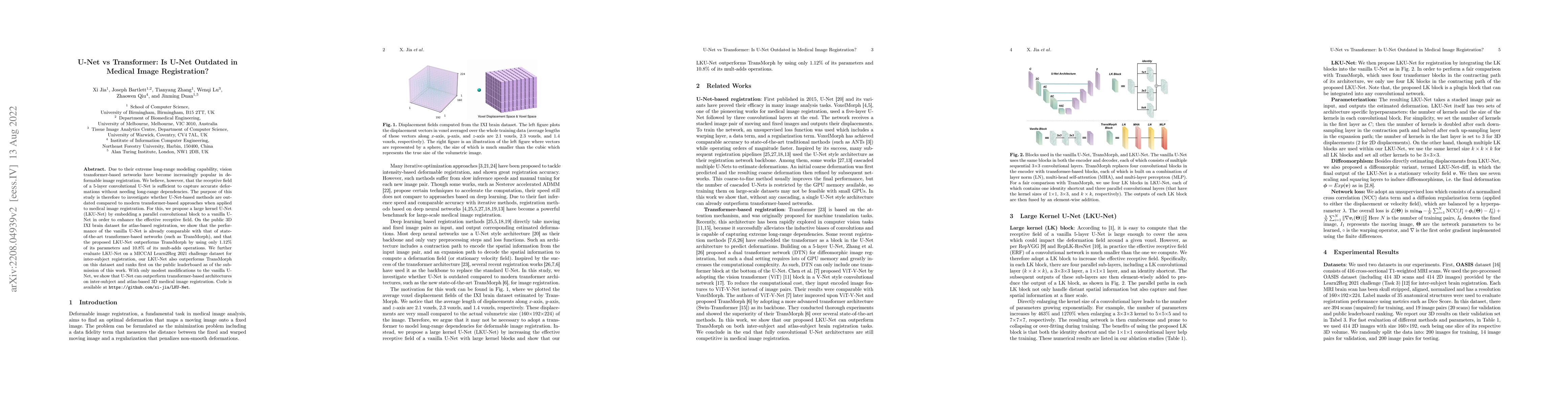 Thumbnail for U-Net vs Transformer: Is U-Net Outdated in Medical Image Registration?