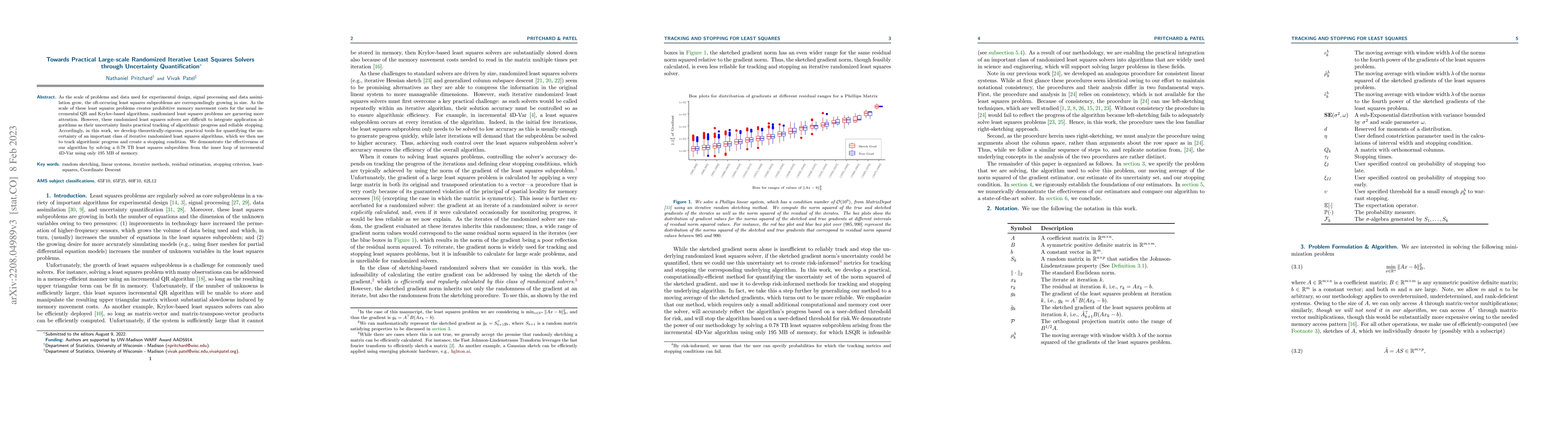 Thumbnail for Towards Practical Large-scale Randomized Iterative Least Squares Solvers
  through Uncertainty Quantification