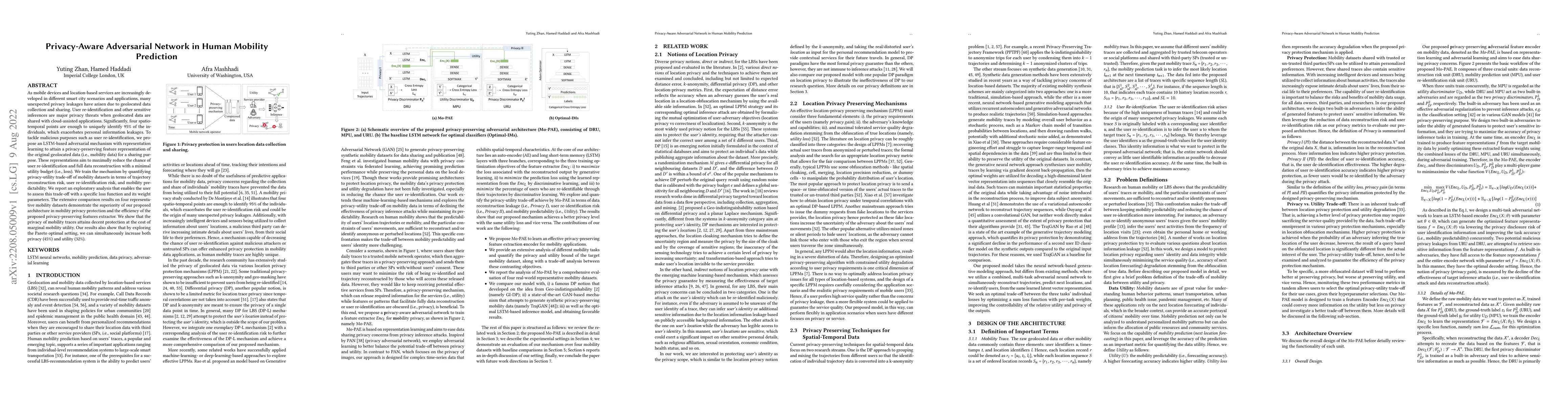 Thumbnail for Privacy-Aware Adversarial Network in Human Mobility Prediction
