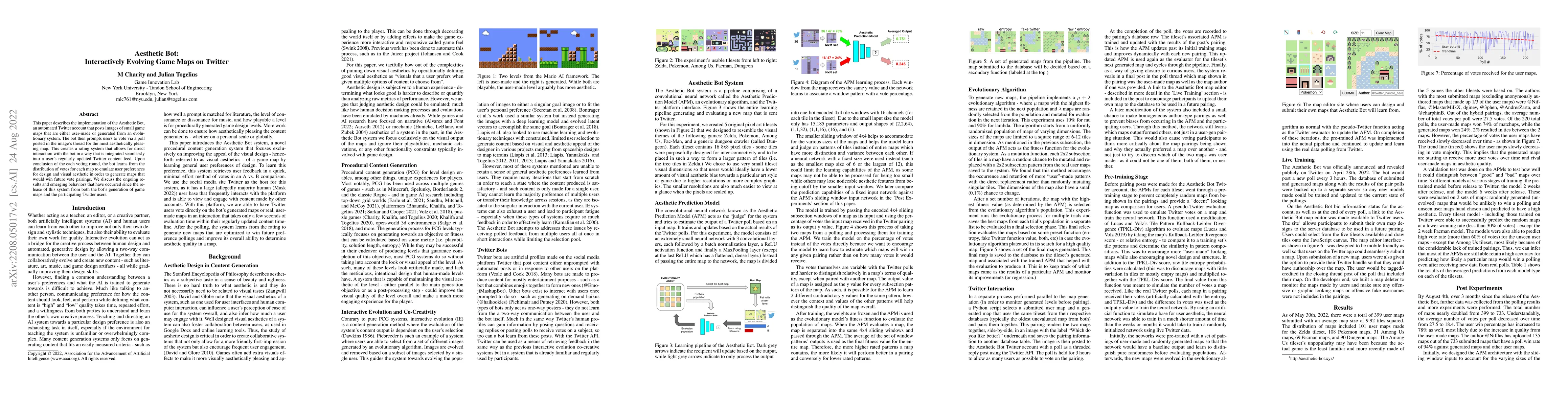 Thumbnail for Aesthetic Bot: Interactively Evolving Game Maps on Twitter