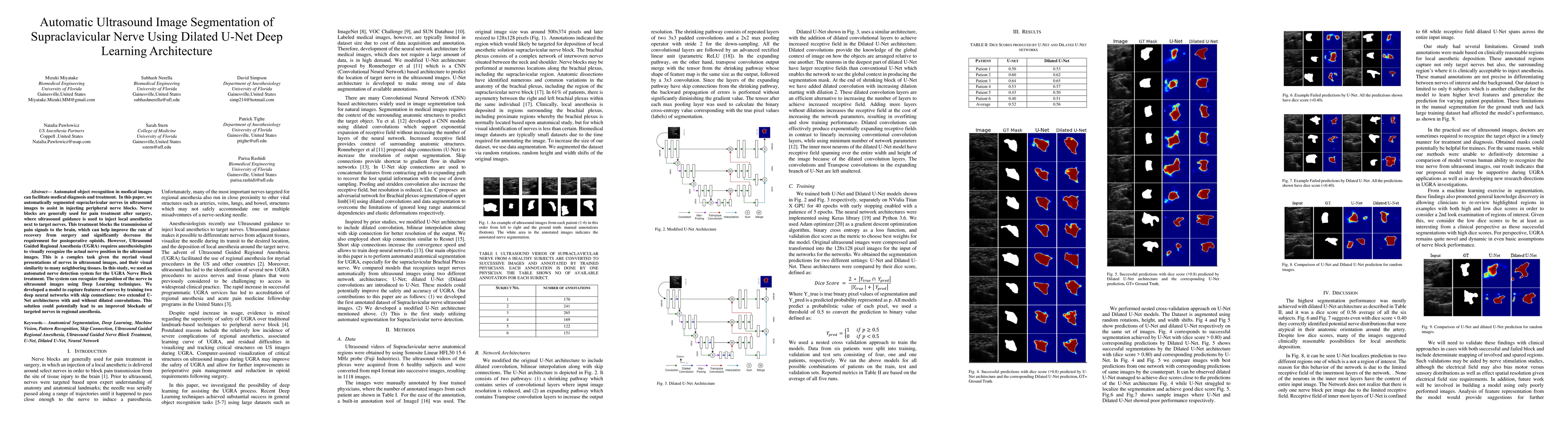 Thumbnail for Automatic Ultrasound Image Segmentation of Supraclavicular Nerve Using
  Dilated U-Net Deep Learning Architecture