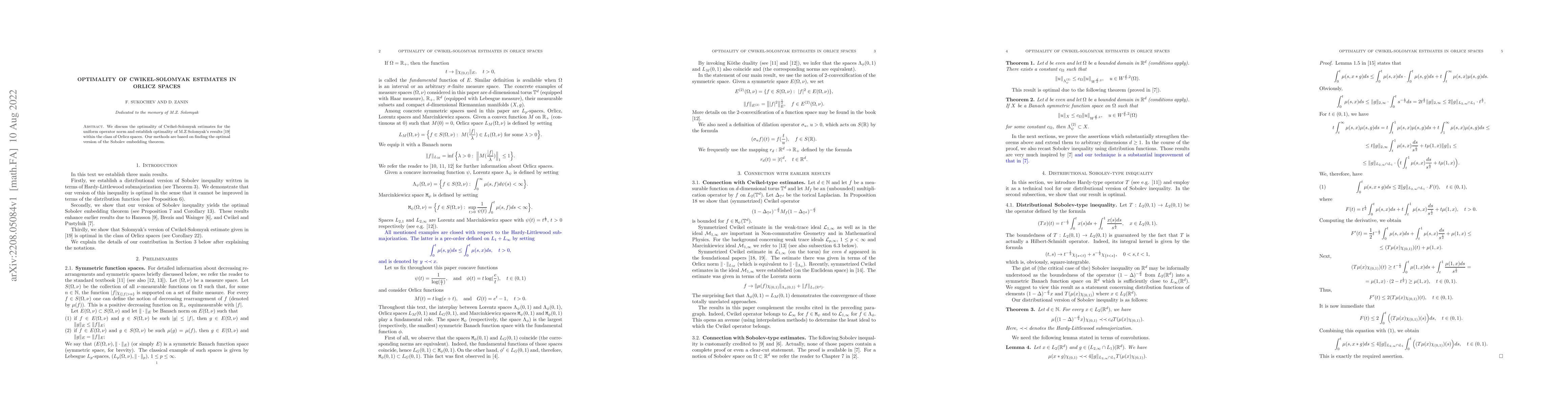 Thumbnail for Optimality of Cwikel-Solomyak estimates in Orlicz spaces