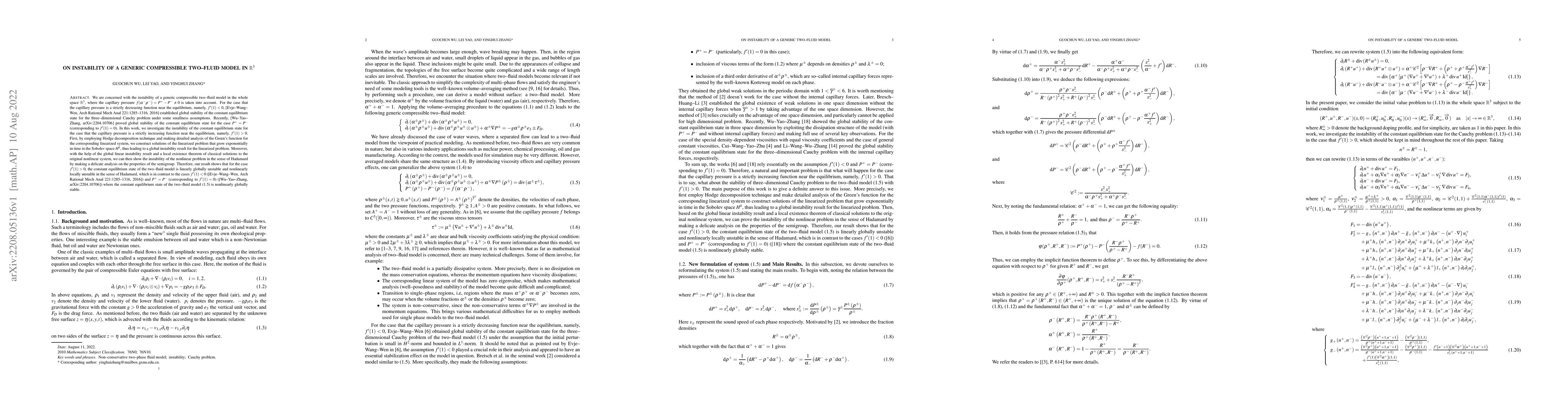 Thumbnail for On instability of a generic compressible two-fluid model in $\mathbb
  R^3$