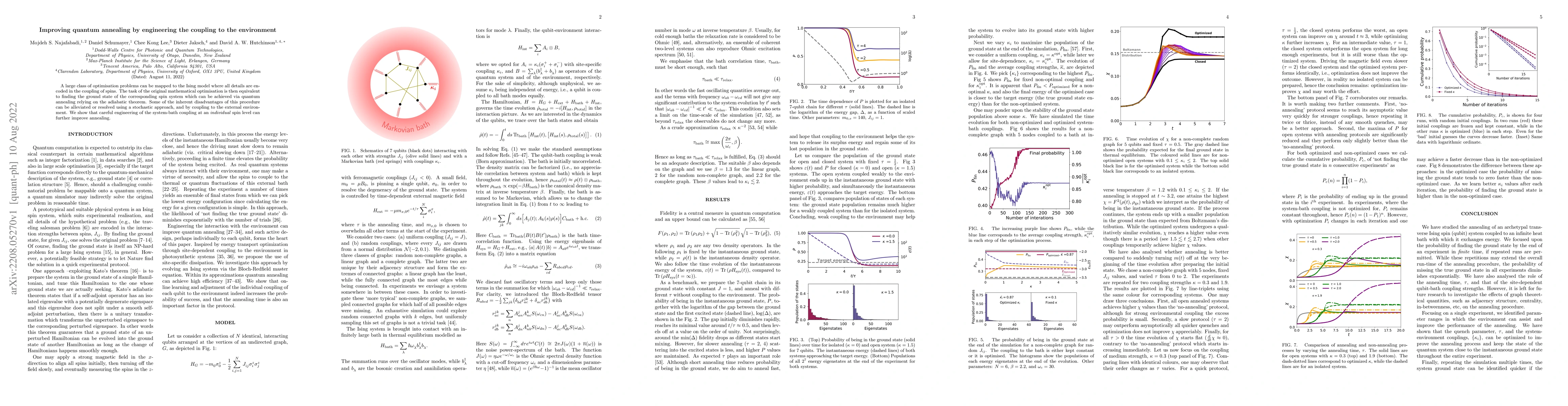 Thumbnail for Improving quantum annealing by engineering the coupling to the
  environment