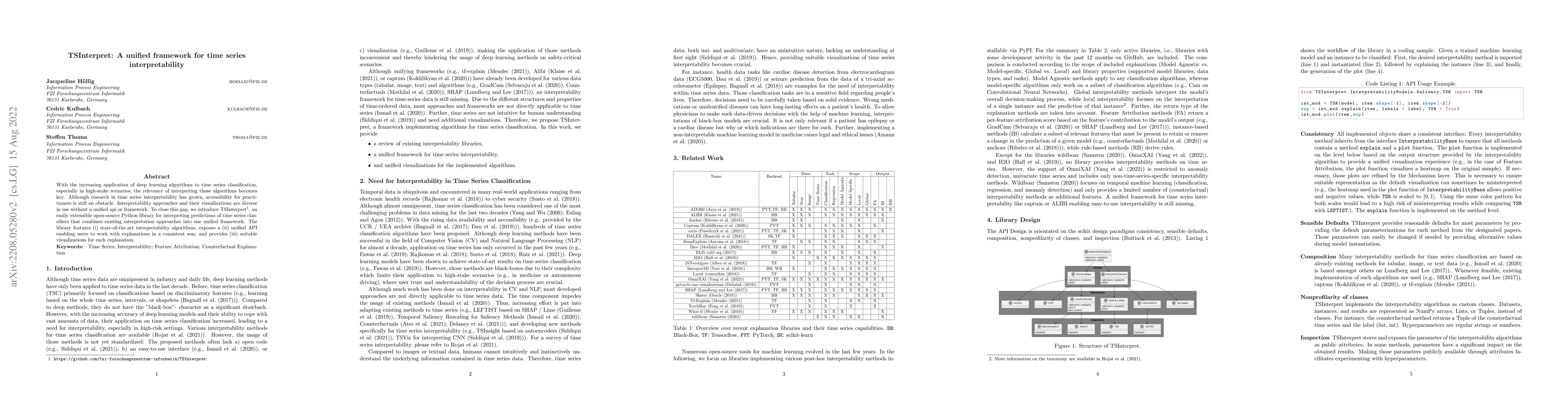 Thumbnail for TSInterpret: A unified framework for time series interpretability