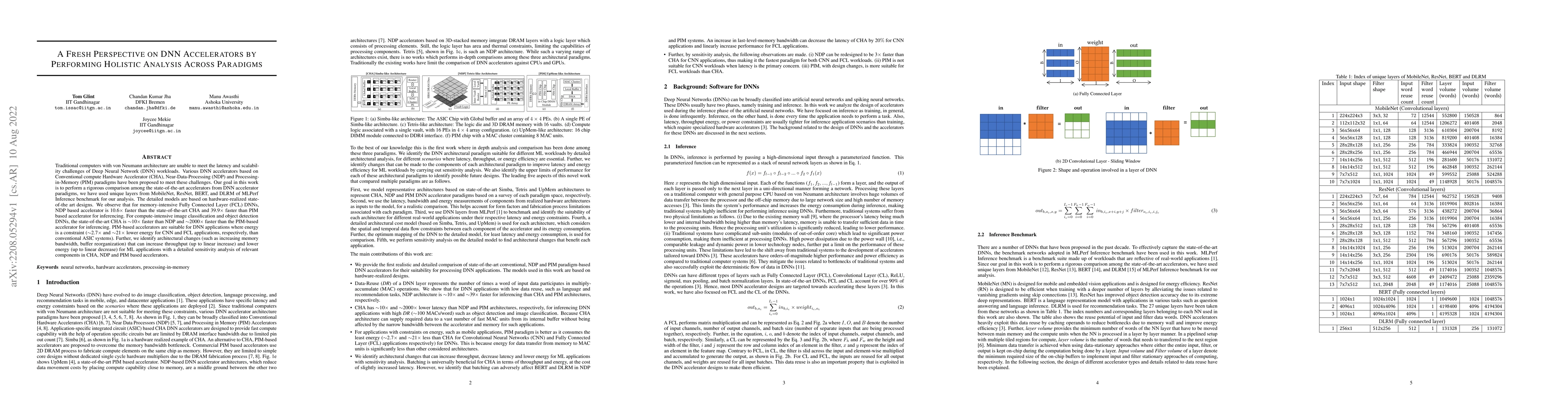 Thumbnail for A Fresh Perspective on DNN Accelerators by Performing Holistic Analysis
  Across Paradigms