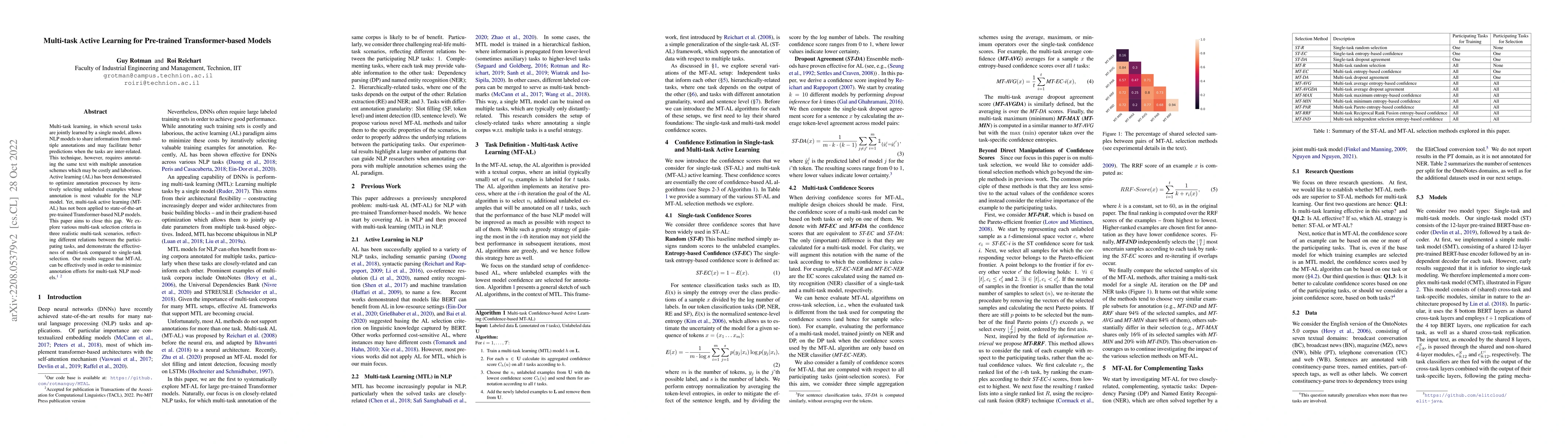 Thumbnail for Multi-task Active Learning for Pre-trained Transformer-based Models